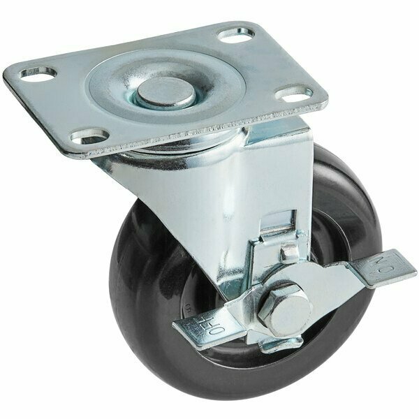 Cooking Performance Group 4in Swivel Plate Caster with Brake for FFOP Floor Fryers 35100901555L